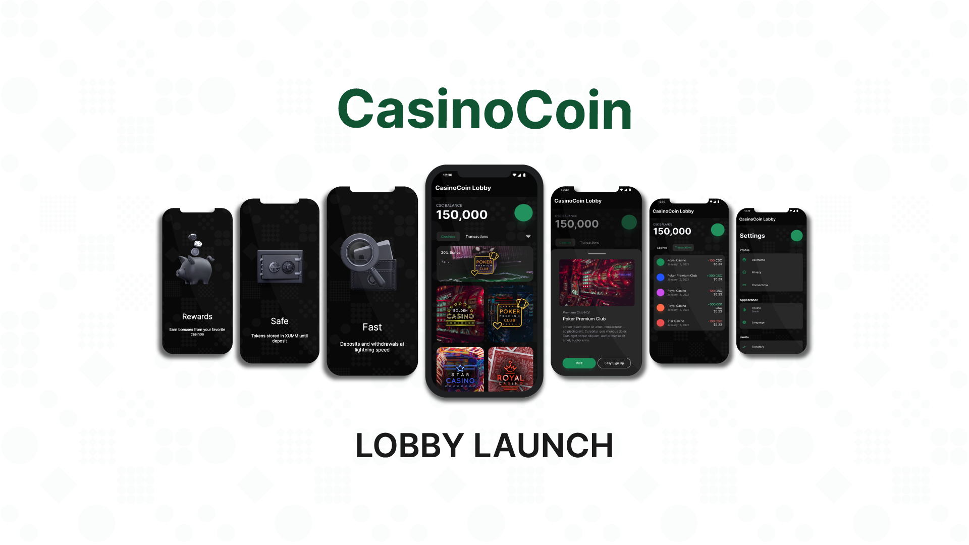 CasinoCoin Lobby Launch
